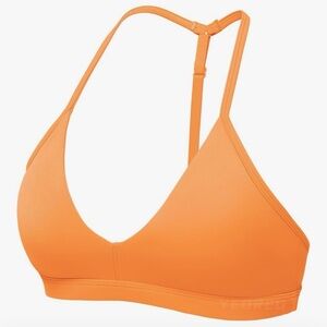 Women's Orange Triangle bra Bralette - Lightweight Sports Bra Support Large